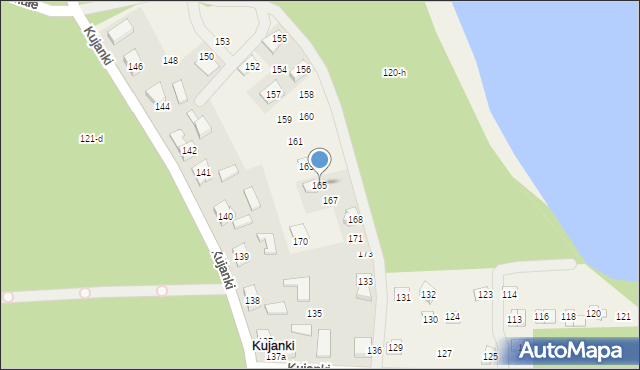 Kujan, Kujanki, 165, mapa Kujan