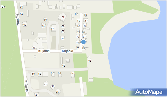 Kujan, Kujanki, 89, mapa Kujan