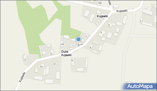 Kujawki, Kujawki, 10, mapa Kujawki