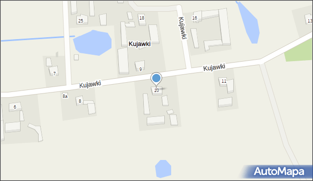 Kujawki, Kujawki, 10, mapa Kujawki