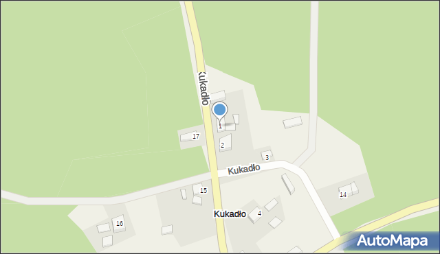 Kukadło, Kukadło, 1, mapa Kukadło