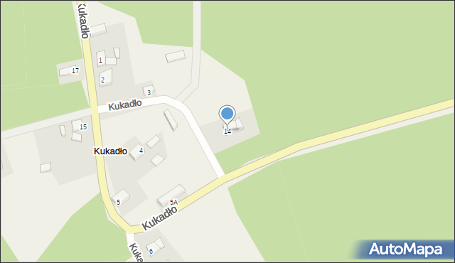 Kukadło, Kukadło, 14, mapa Kukadło