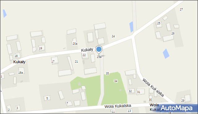 Kukały, Kukały, 23a, mapa Kukały