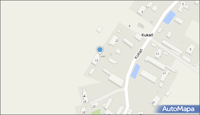 Kukań, Kukań, 12B, mapa Kukań