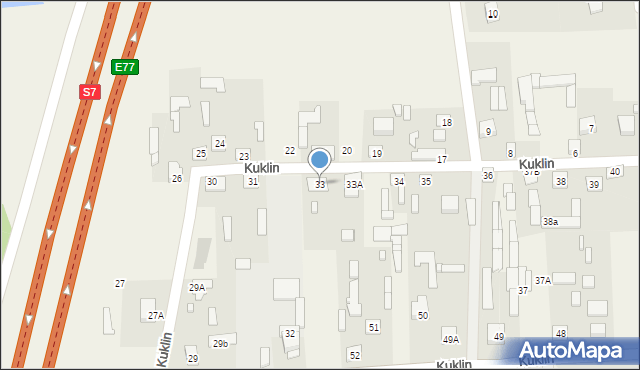Kuklin, Kuklin, 33, mapa Kuklin