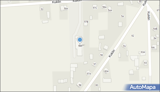 Kuklin, Kuklin, 58A, mapa Kuklin