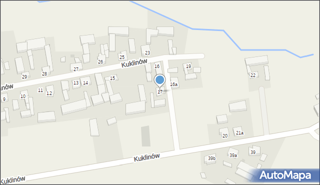 Kuklinów, Kuklinów, 17, mapa Kuklinów