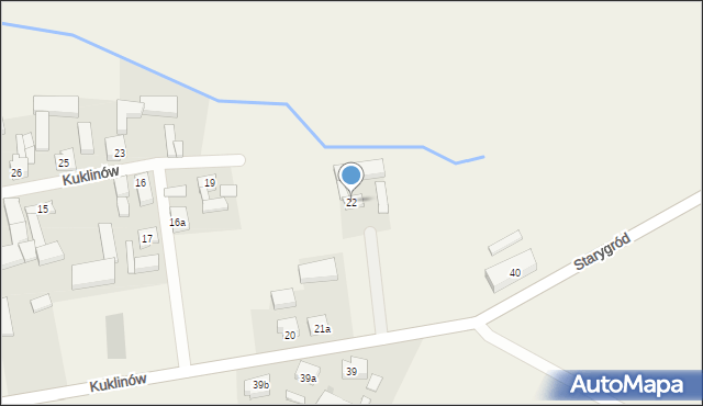 Kuklinów, Kuklinów, 22, mapa Kuklinów