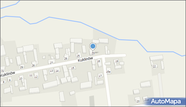 Kuklinów, Kuklinów, 23, mapa Kuklinów