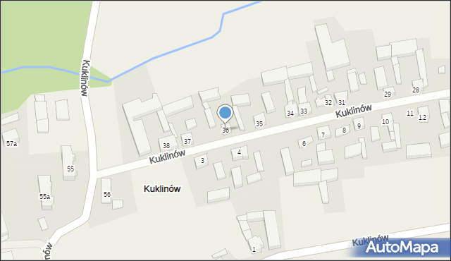 Kuklinów, Kuklinów, 36, mapa Kuklinów