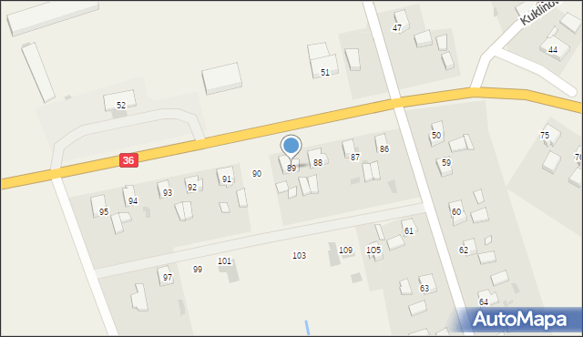 Kuklinów, Kuklinów, 89, mapa Kuklinów