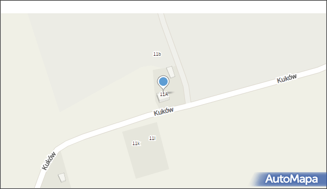 Kuków, Kuków, 11A, mapa Kuków