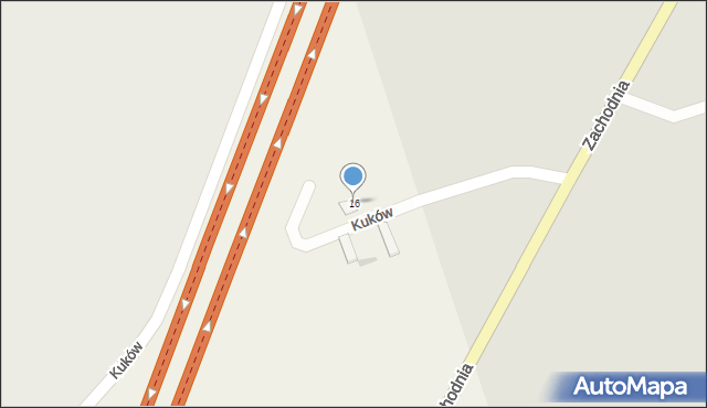 Kuków, Kuków, 16, mapa Kuków