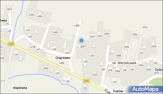 Kuków, Kuków, 153, mapa Kuków