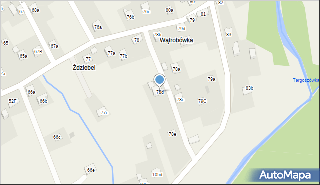 Kuków, Kuków, 78d, mapa Kuków