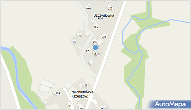 Kuków, Kuków, 97A, mapa Kuków