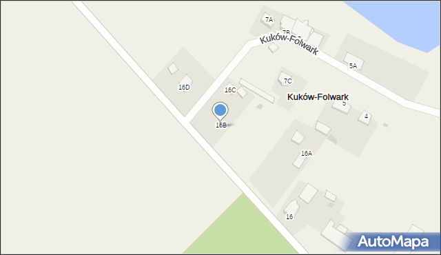Kuków-Folwark, Kuków-Folwark, 16B, mapa Kuków-Folwark