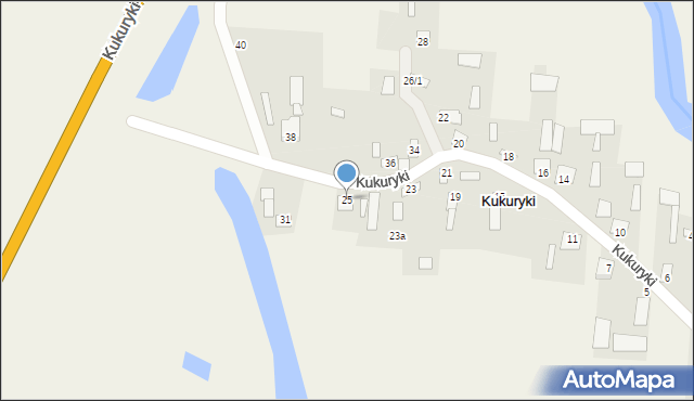 Kukuryki, Kukuryki, 25, mapa Kukuryki