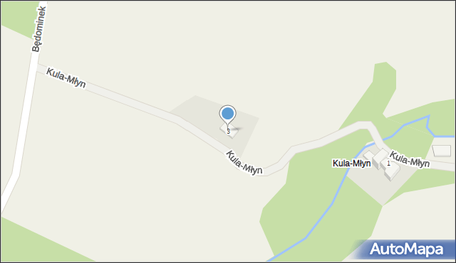 Kula-Młyn, Kula-Młyn, 3, mapa Kula-Młyn