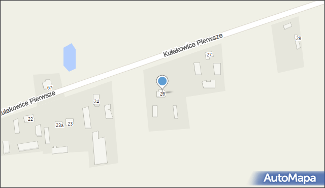 Kułakowice Pierwsze, Kułakowice Pierwsze, 26, mapa Kułakowice Pierwsze