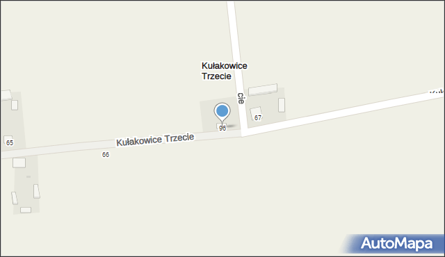 Kułakowice Trzecie, Kułakowice Trzecie, 96, mapa Kułakowice Trzecie