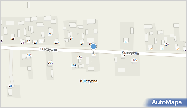 Kulczyzna, Kulczyzna, 15, mapa Kulczyzna