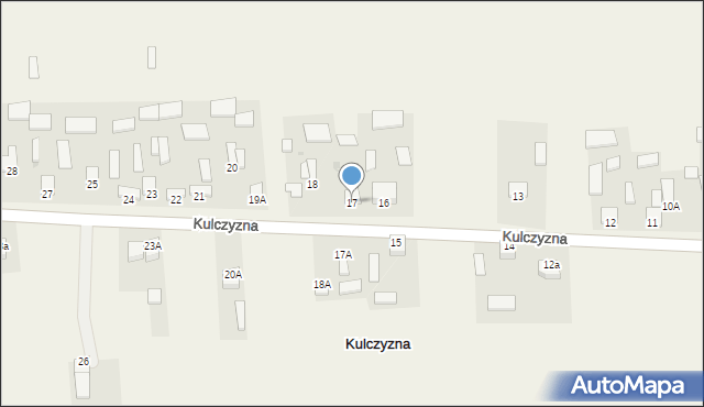 Kulczyzna, Kulczyzna, 17, mapa Kulczyzna