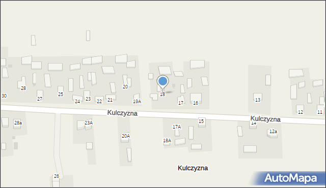 Kulczyzna, Kulczyzna, 18, mapa Kulczyzna