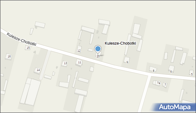 Kulesze-Chobotki, Kulesze-Chobotki, 10, mapa Kulesze-Chobotki