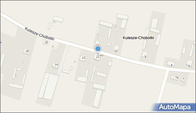 Kulesze-Chobotki, Kulesze-Chobotki, 11, mapa Kulesze-Chobotki