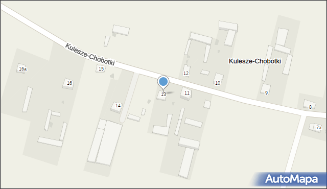 Kulesze-Chobotki, Kulesze-Chobotki, 13, mapa Kulesze-Chobotki