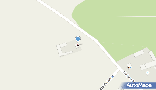 Kulesze-Podawce, Kulesze-Podawce, 12, mapa Kulesze-Podawce