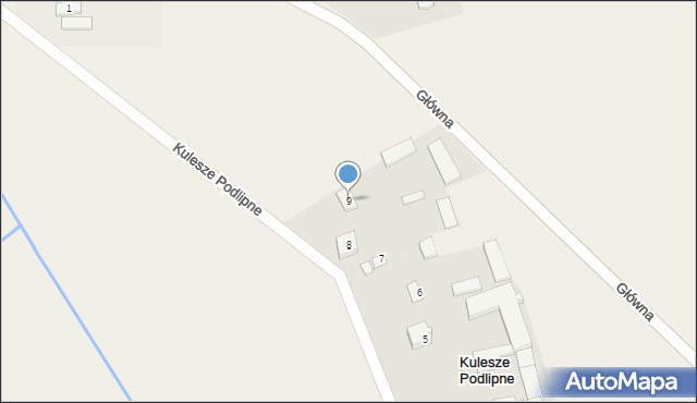 Kulesze Podlipne, Kulesze Podlipne, 9, mapa Kulesze Podlipne