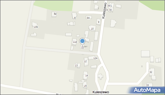 Kuleszewo, Kuleszewo, 11, mapa Kuleszewo