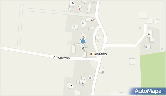 Kuleszewo, Kuleszewo, 15, mapa Kuleszewo