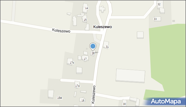 Kuleszewo, Kuleszewo, 16, mapa Kuleszewo