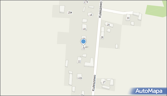 Kuleszewo, Kuleszewo, 21, mapa Kuleszewo