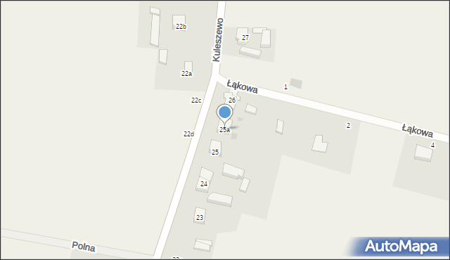 Kuleszewo, Kuleszewo, 25a, mapa Kuleszewo