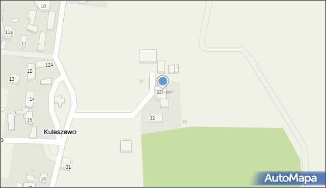 Kuleszewo, Kuleszewo, 33a, mapa Kuleszewo
