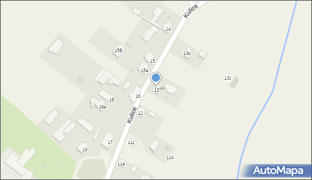 Kulice, Kulice, 13, mapa Kulice