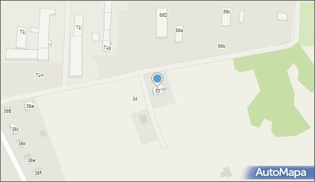 Kulice, Kulice, 33, mapa Kulice