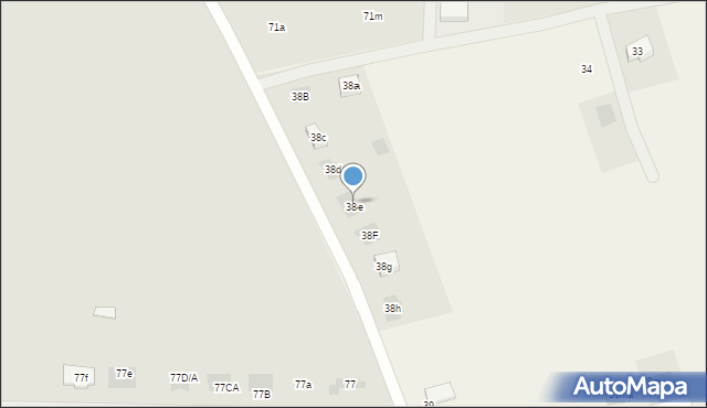 Kulice, Kulice, 38e, mapa Kulice