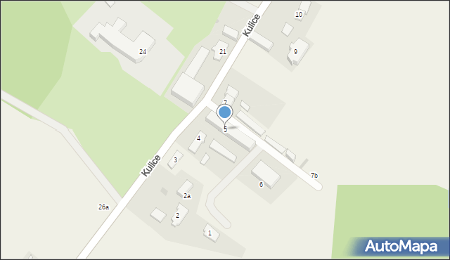 Kulice, Kulice, 5, mapa Kulice