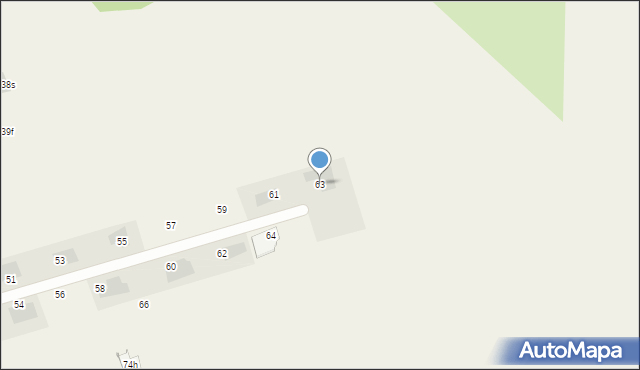 Kulice, Kulice, 63, mapa Kulice