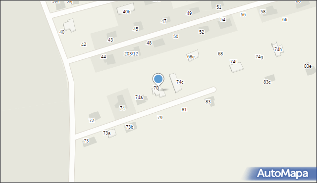 Kulice, Kulice, 74b, mapa Kulice