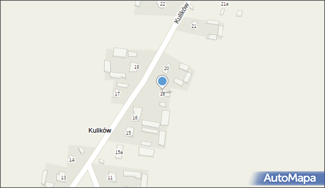 Kulików, Kulików, 18, mapa Kulików