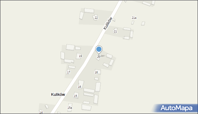 Kulików, Kulików, 20, mapa Kulików