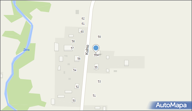 Kulno, Kulno, 55A, mapa Kulno