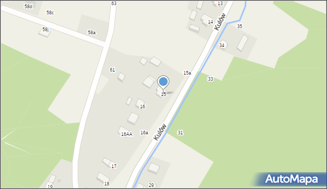Kulów, Kulów, 15, mapa Kulów