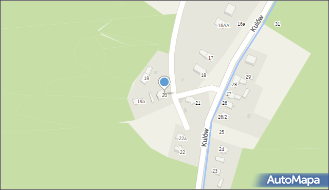 Kulów, Kulów, 20, mapa Kulów